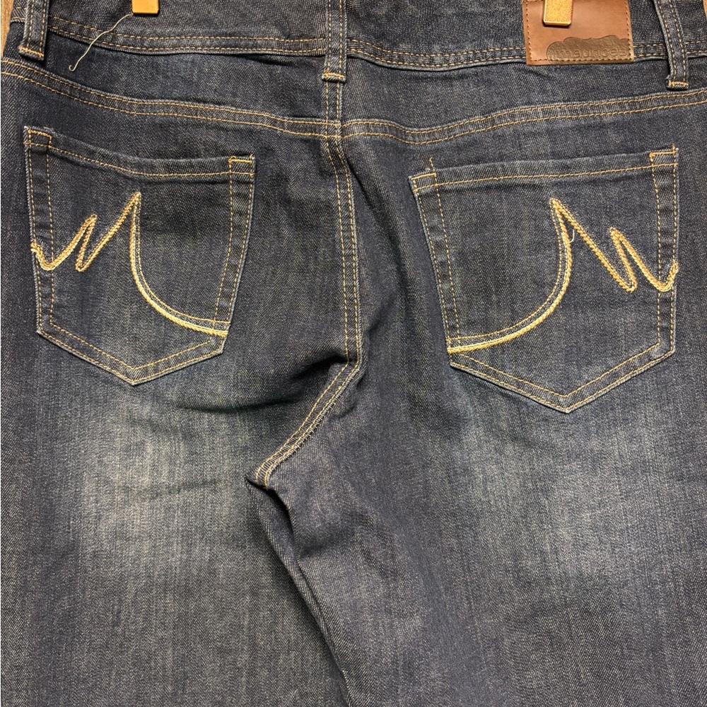 Maurices Dark Wash Bootcut Jeans | Size 11/12 REG | Stretch - Picture 4 of 10